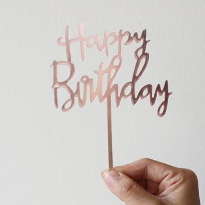 Happy Birthday Floral Pick