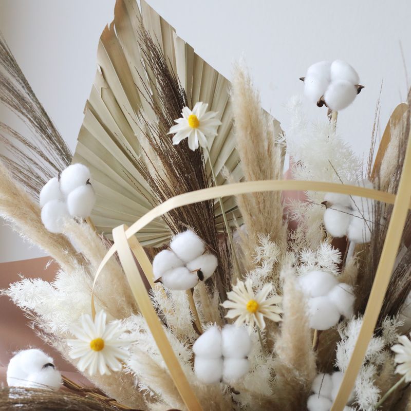 Large dried flower grand opening stand by W Floral Studio