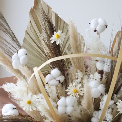 Large dried flower grand opening stand by W Floral Studio