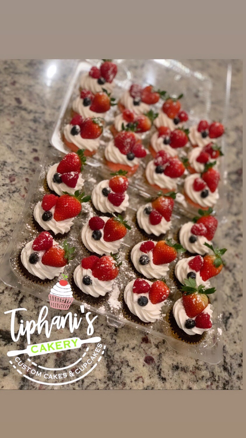 Triple Berry Cupcakes