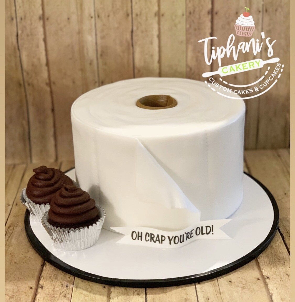 Oh Crap You’re Old (Toilet Paper Cake)