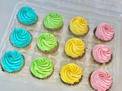 Buttercream Frosting Cupcakes (Choose Up To 4 Colors)