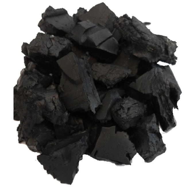 Standard Colors - .8 cuft (24lbs.) Premium Recycled Rubber Nuggets for Play Areas and Landscapes., Color: Black Nuggets