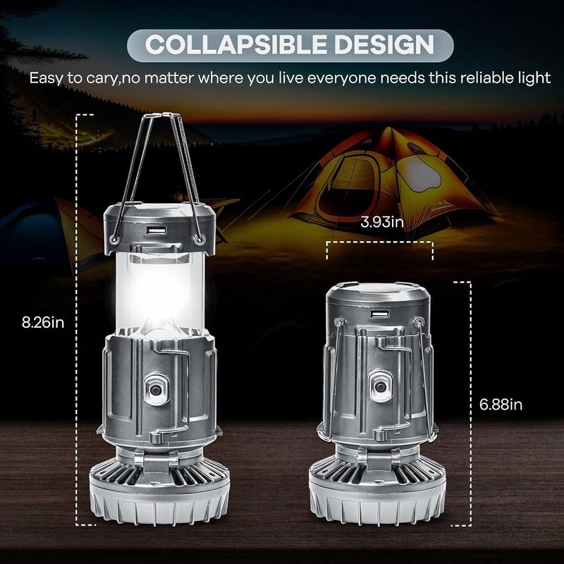 Lantern Solar Fan