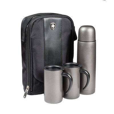 Swiss Peak Flask & Mug Set