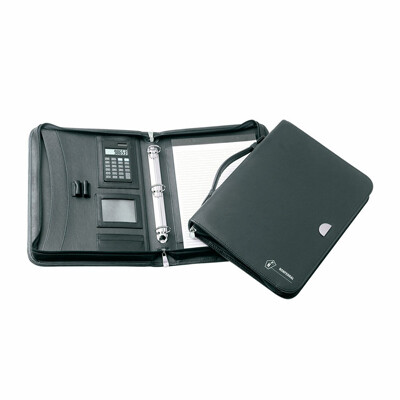 Lucerne 3 Ring Zippered Compendium with Handle