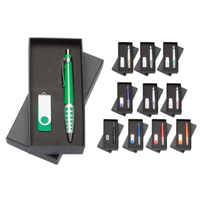 Madison Pen / 2 GB Swivel USB - Gift Set