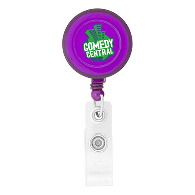 Round-Shaped Retractable Badge Holder