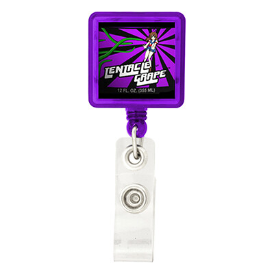 Square Retractable Badge Holder