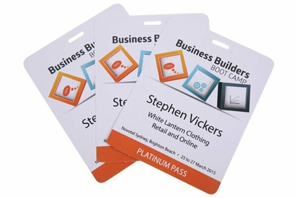 Pocketless Laminated Name Tags - Large