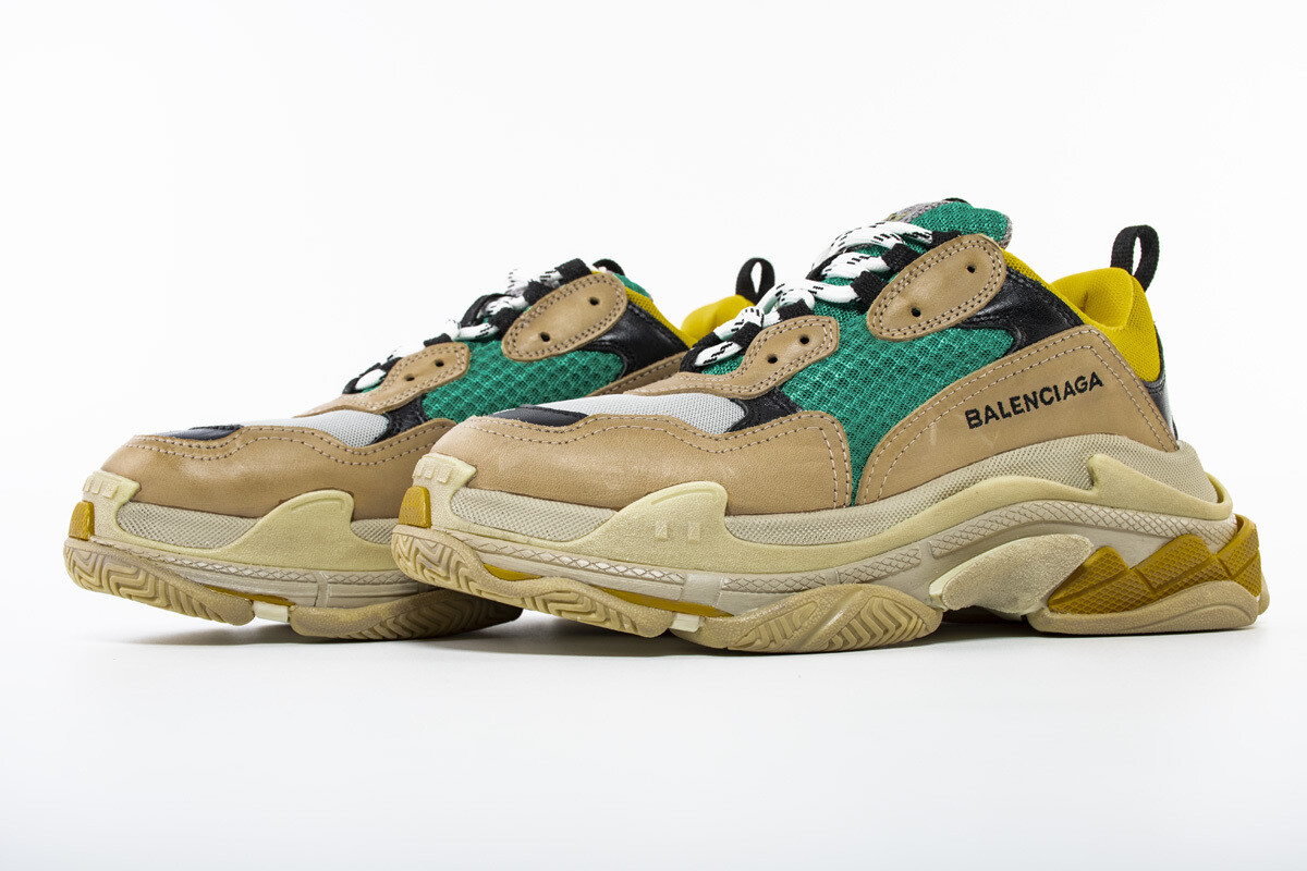 SNEAKERS BALENCIAGA TRIPLE S VERDE/GIALLO