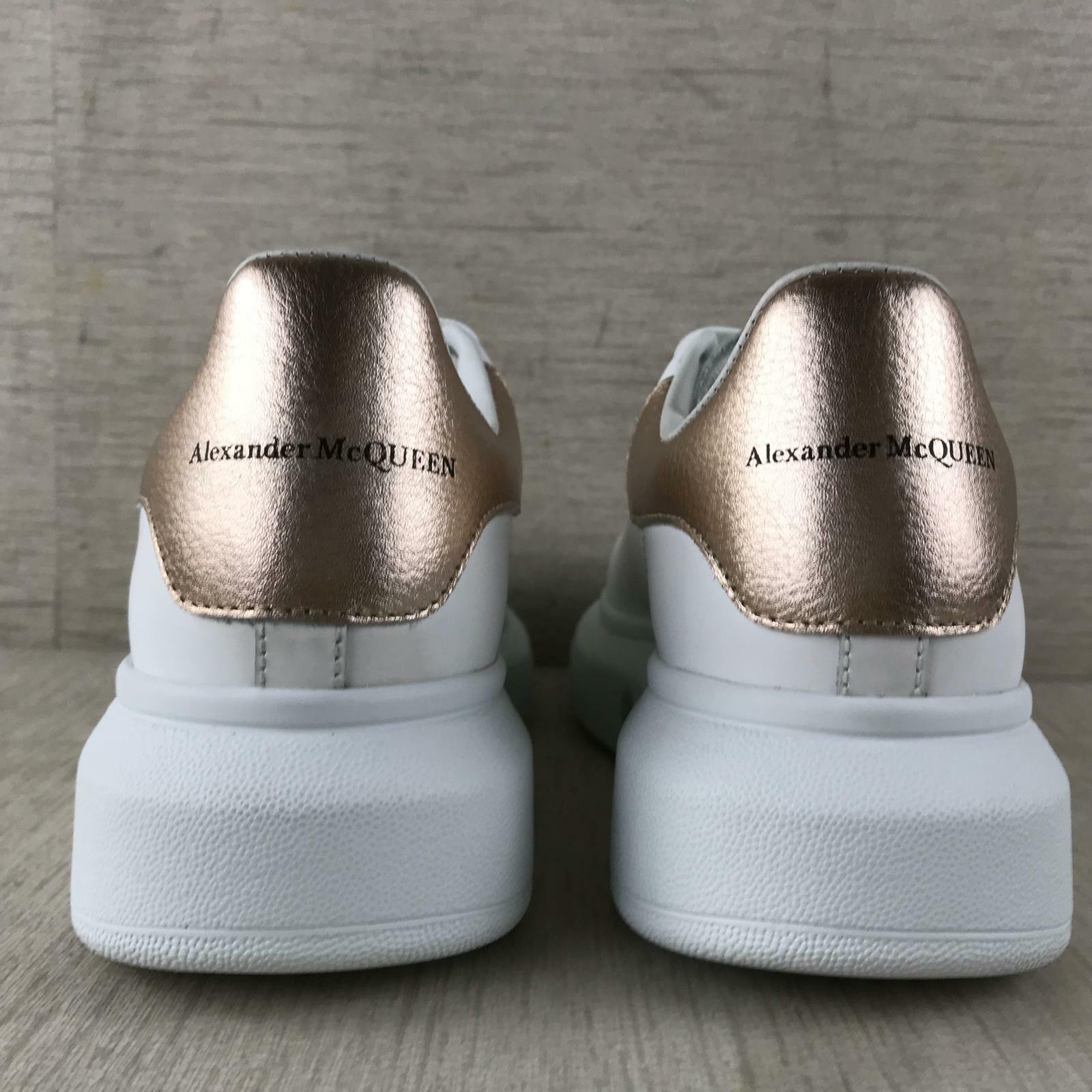 SNEAKERS ALEXANDER MCQUEEN OVERSIZE BRONZO RETRO PELLE