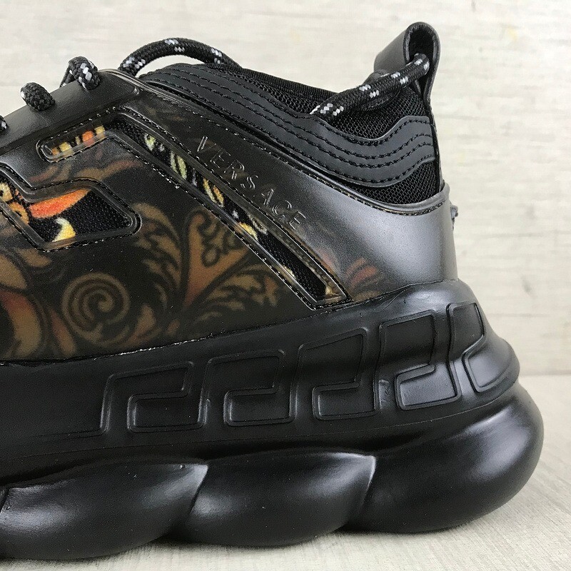 SNEAKERS VERSACE CHAIN REACTION NERO/ORO