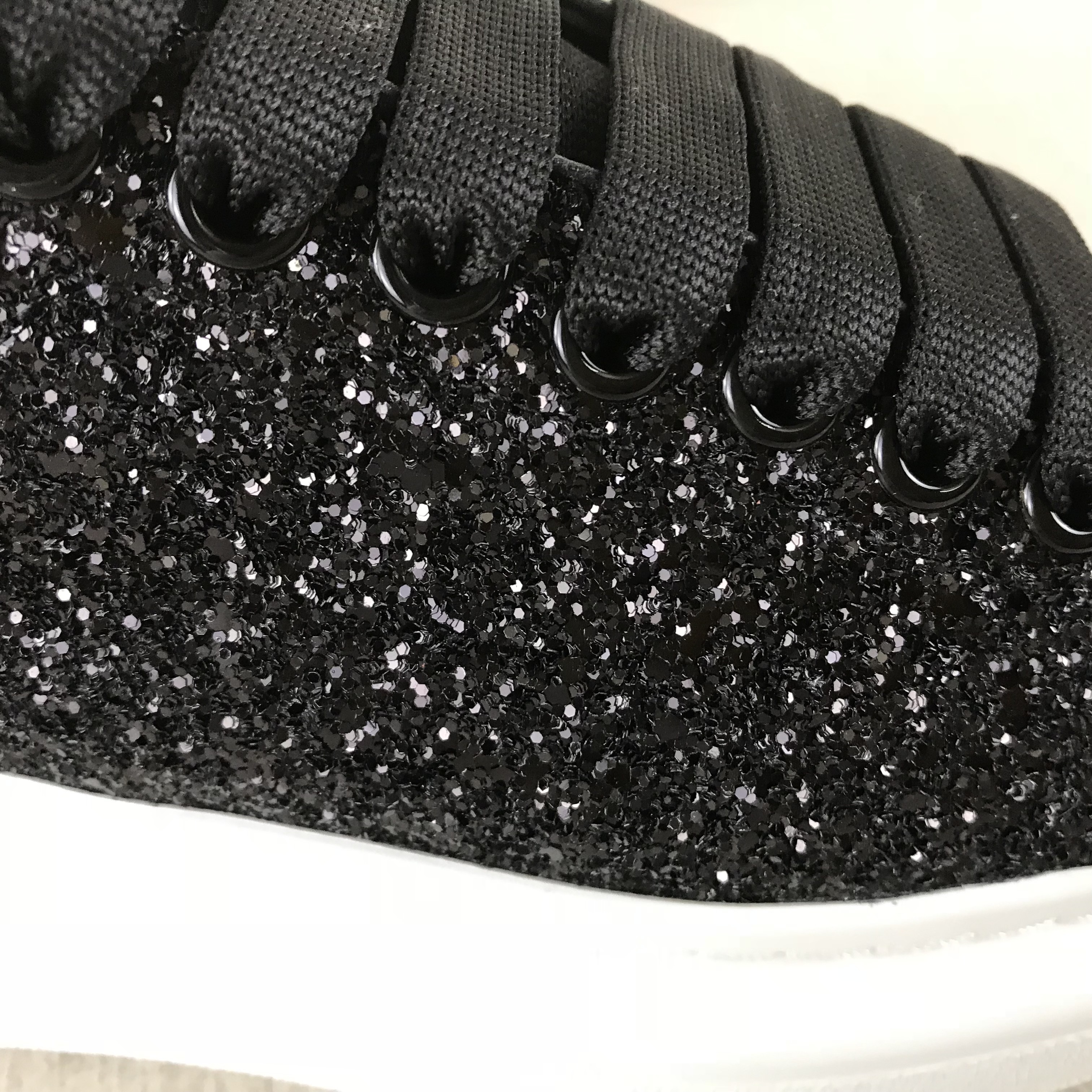 SNEAKERS ALEXANDER MCQUEEN OVERSIZE NERO GLITTER