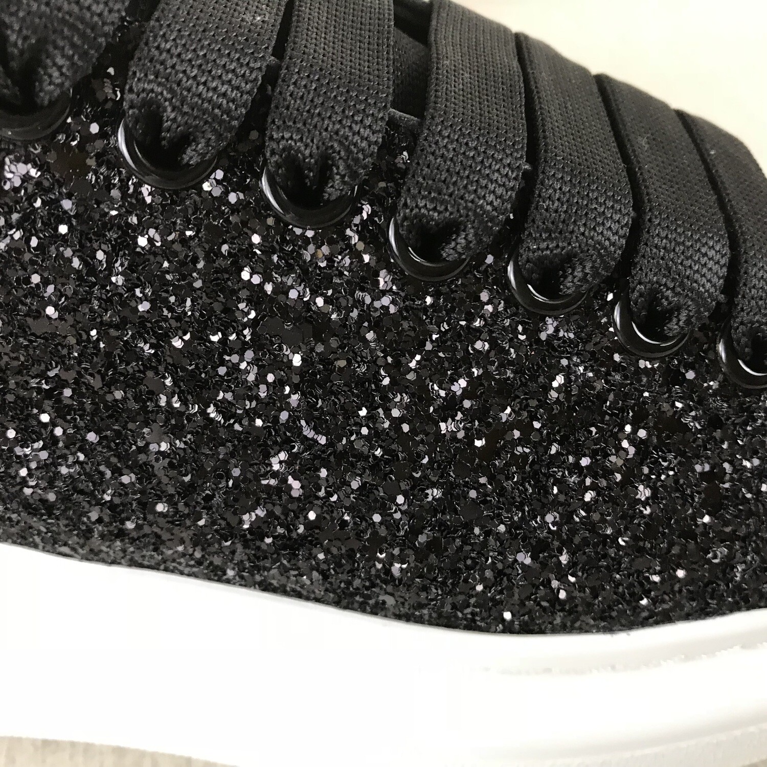 SNEAKERS ALEXANDER MCQUEEN OVERSIZE NERO GLITTER