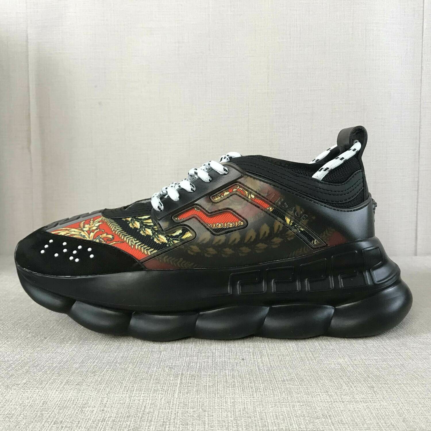 SNEAKERS VERSACE CHAIN REACTION NERO/ROSSO