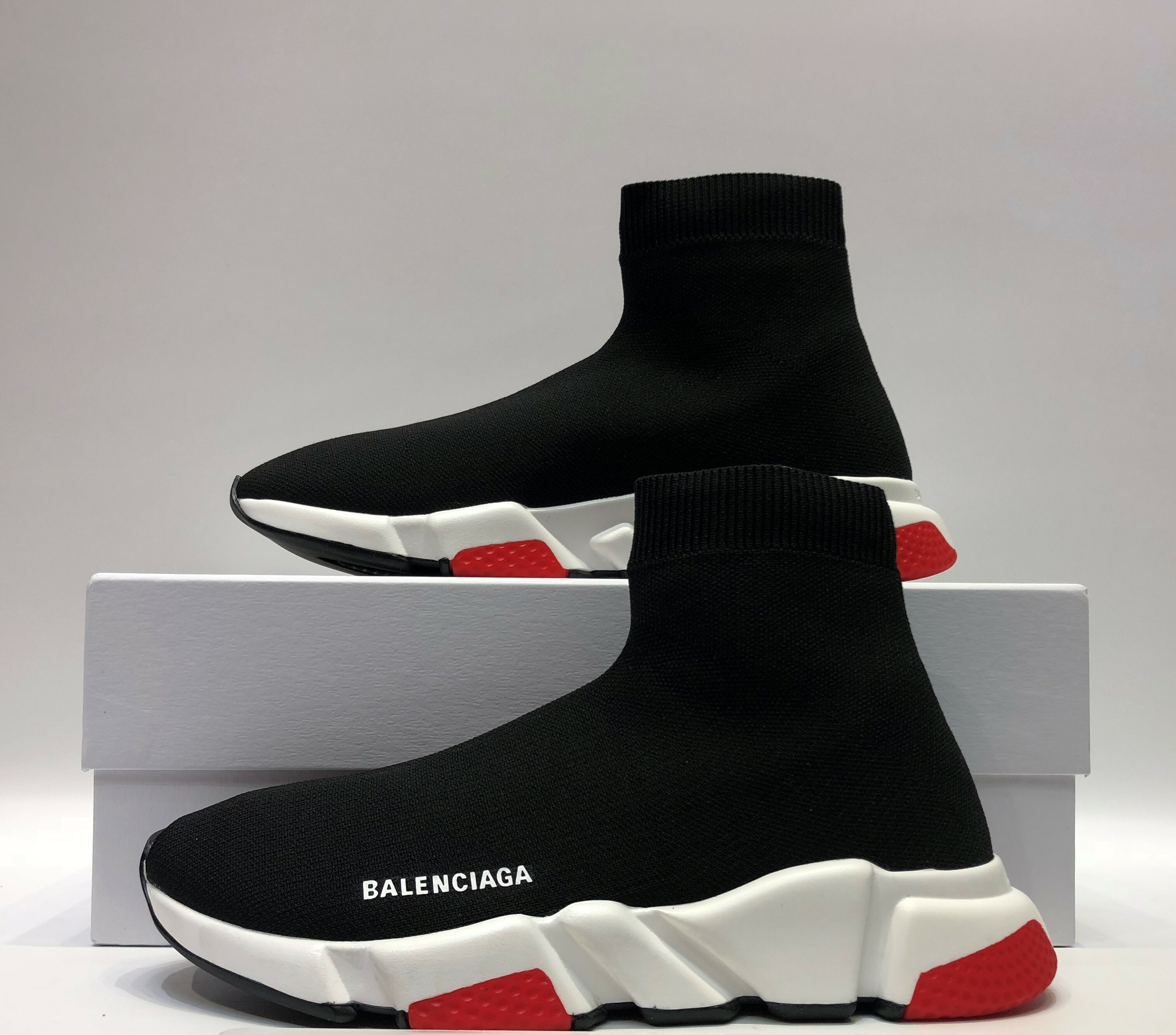 SNEAKERS BALENCIAGA SPEED NERO/ROSSO