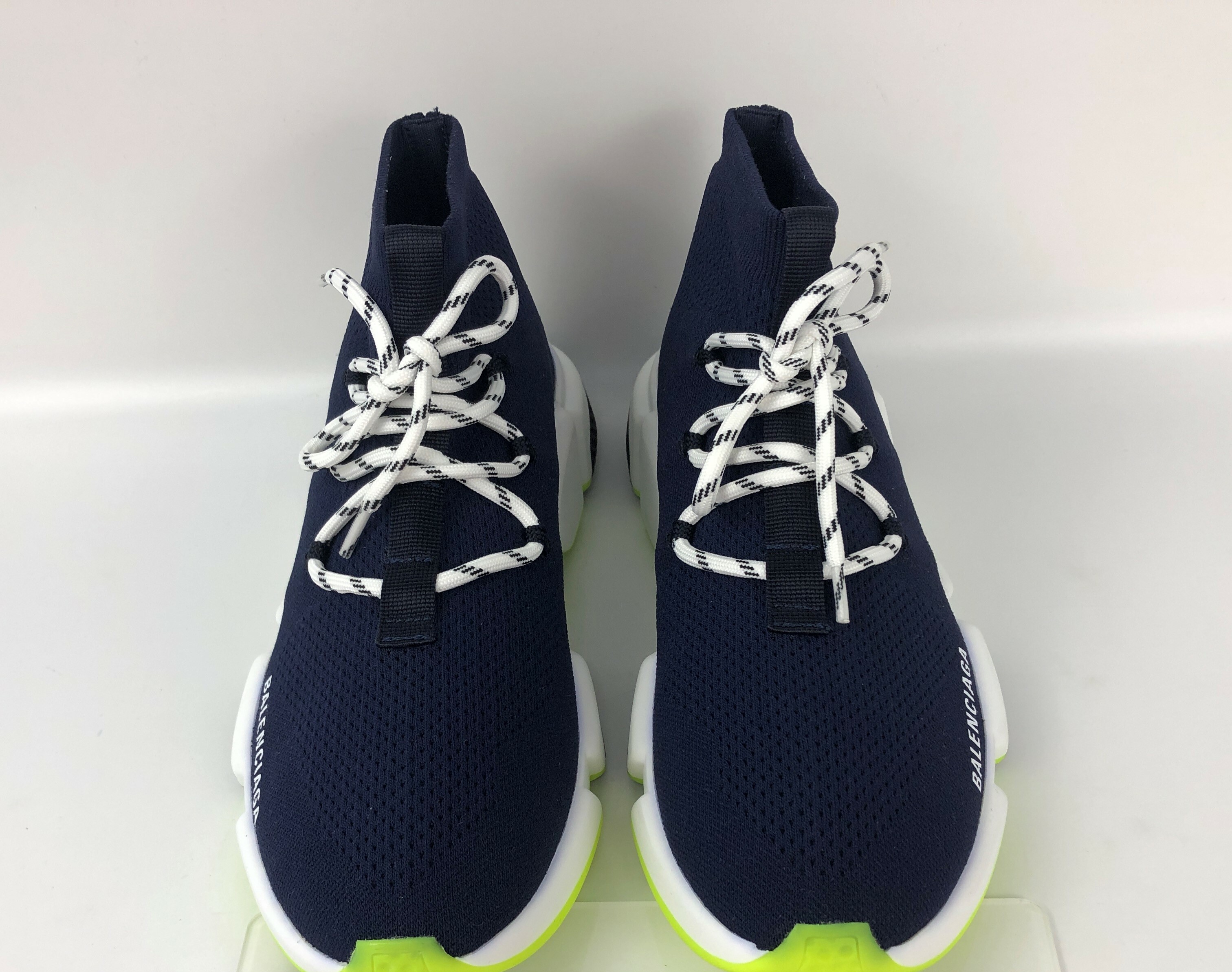 SNEAKERS BALENCIAGA SPEED CON LACCI BLU/VERDE