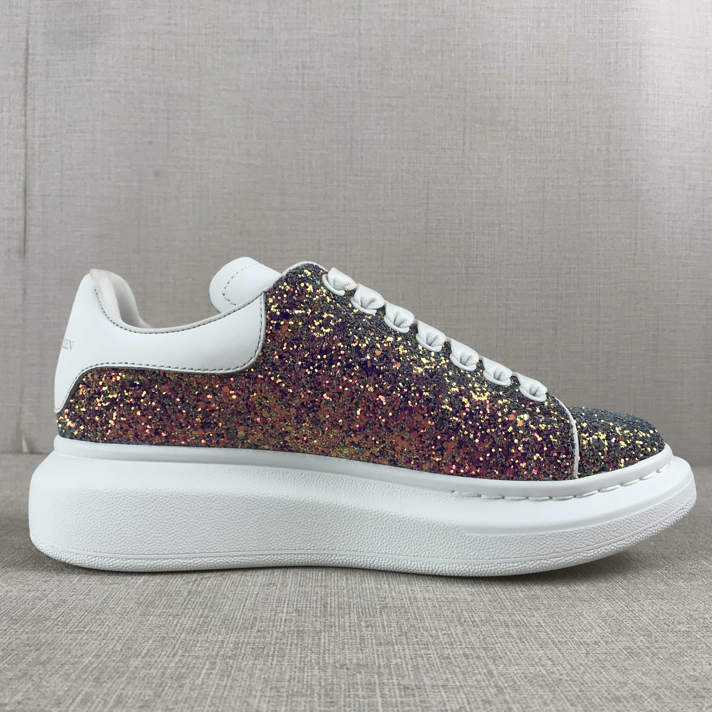 SNEAKERS ALEXANDER MCQUEEN OVERSIZE ROSE GLITTER