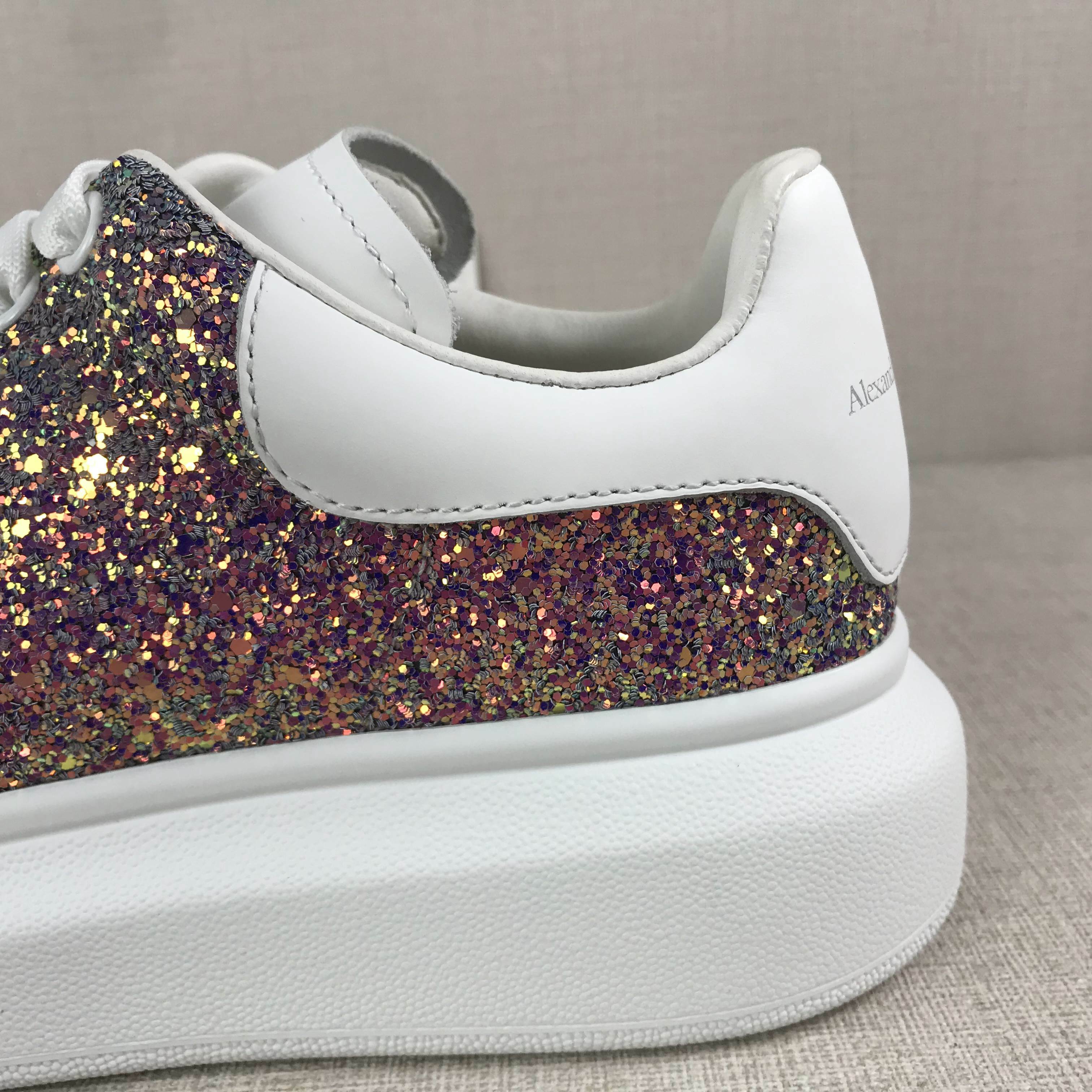 SNEAKERS ALEXANDER MCQUEEN OVERSIZE ROSE GLITTER