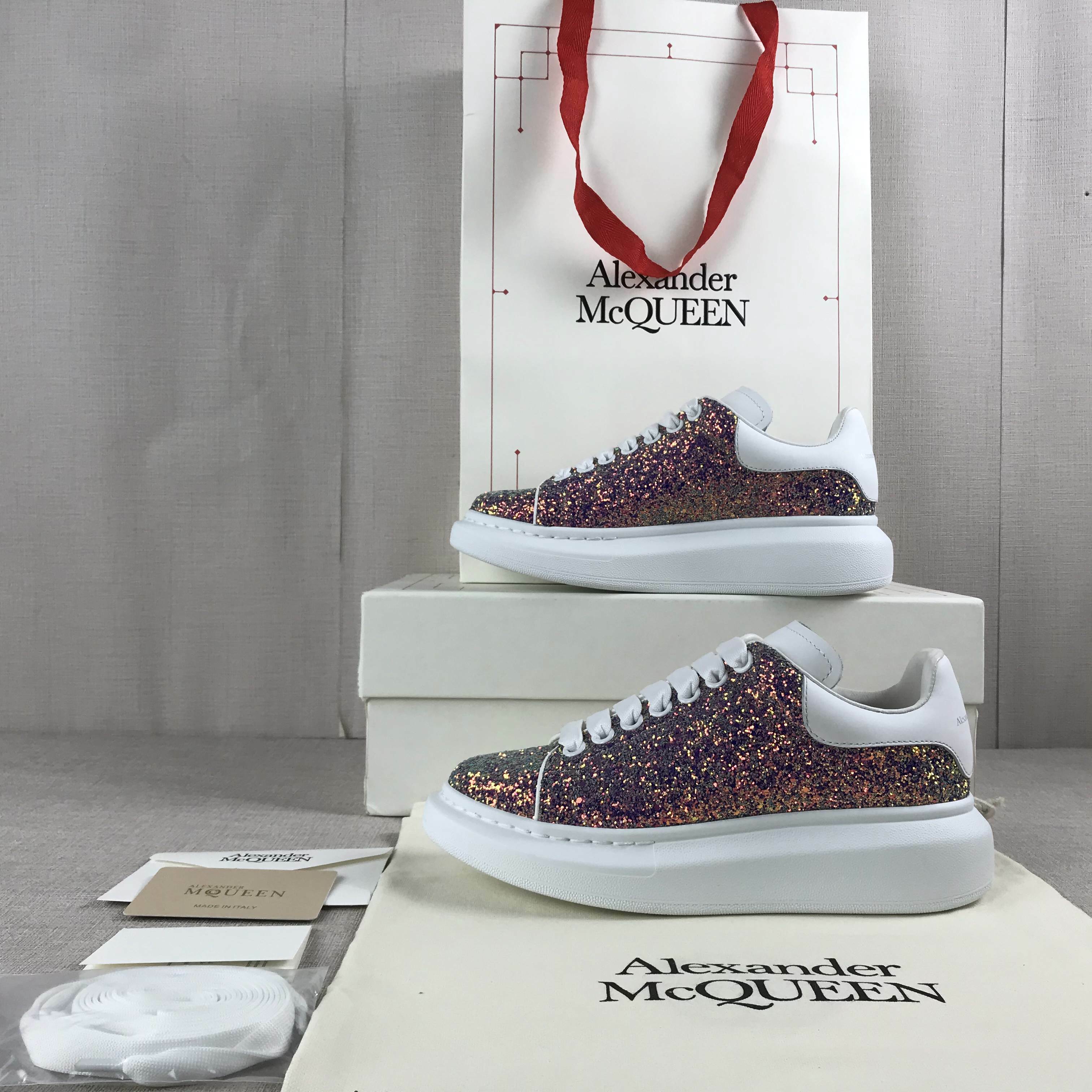 SNEAKERS ALEXANDER MCQUEEN OVERSIZE ROSE GLITTER