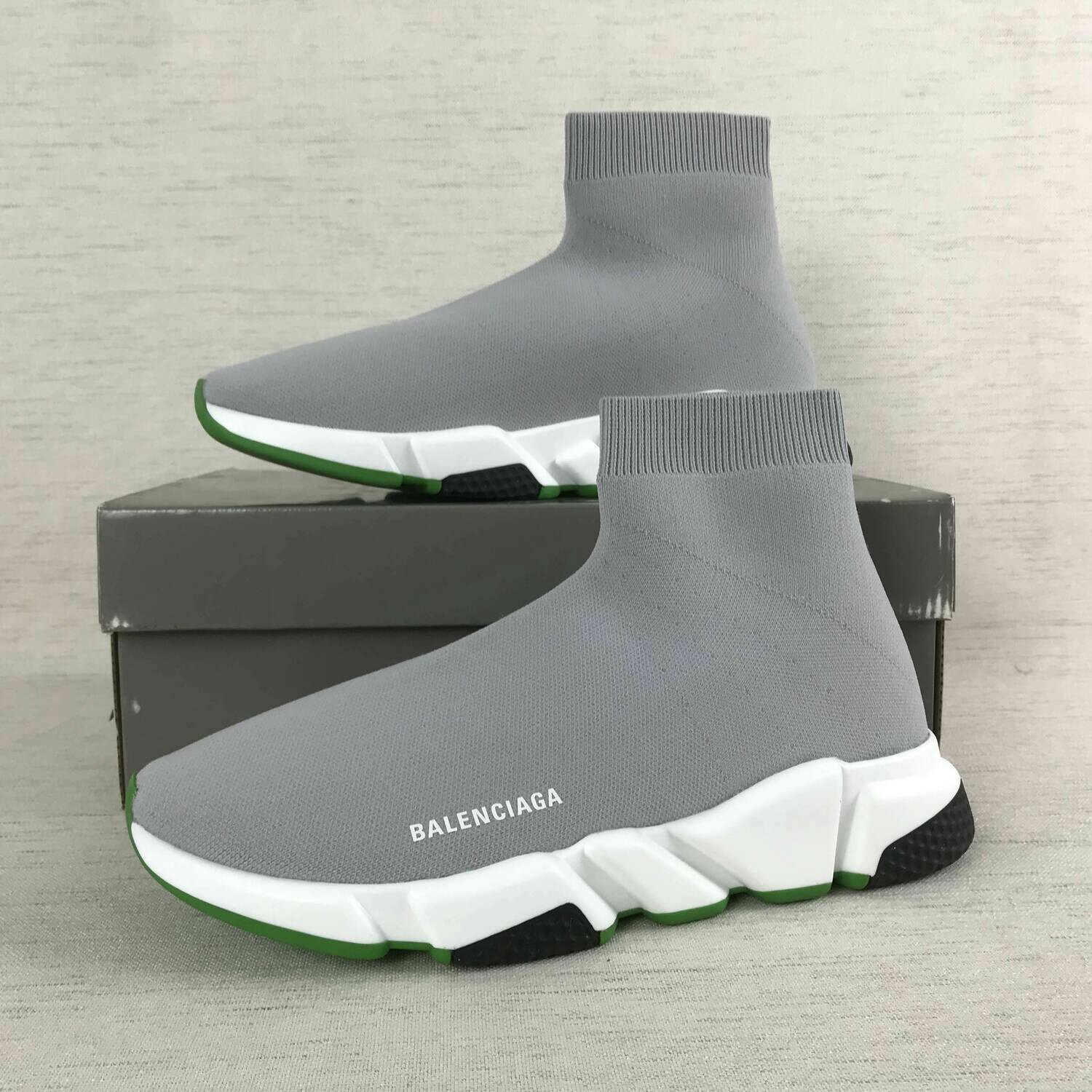 SNEAKERS BALENCIAGA SPEED GRIGIO/VERDE