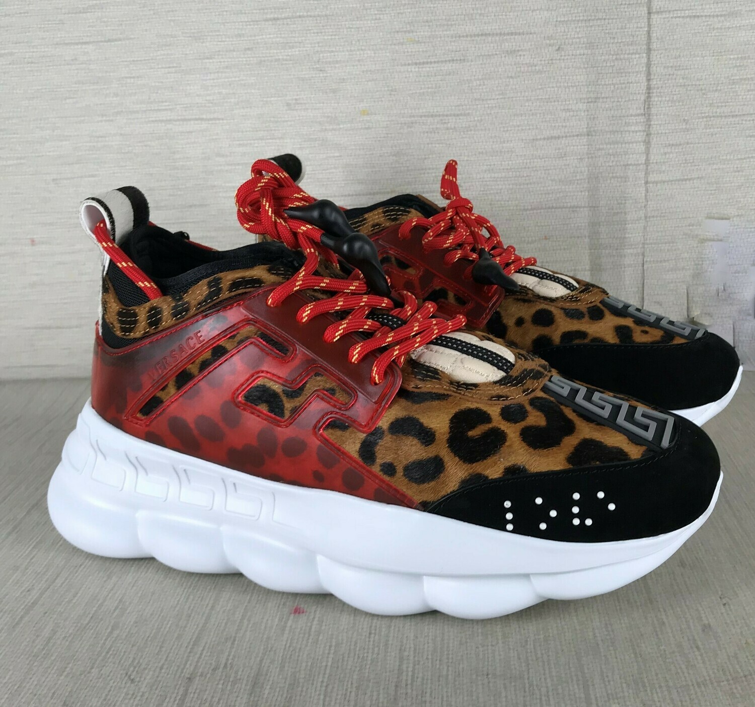 SNEAKERS VERSACE CHAIN REACTION MACULATE ROSSO