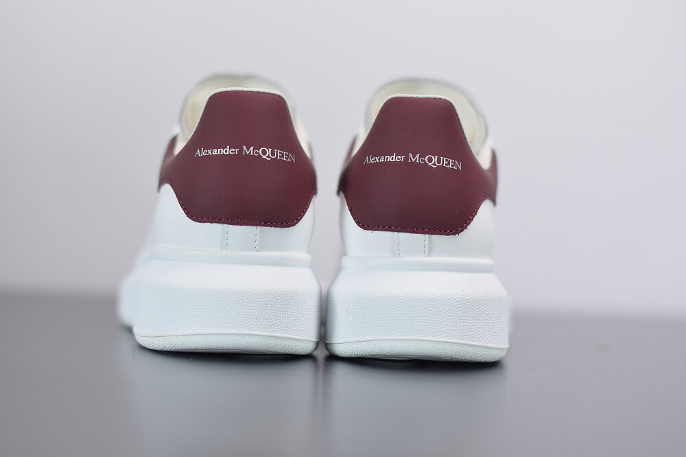 SNEAKERS ALEXANDER MCQUEEN OVERSIZE ROSSO CHERRY LACCI SPRAY RETRO PELLE