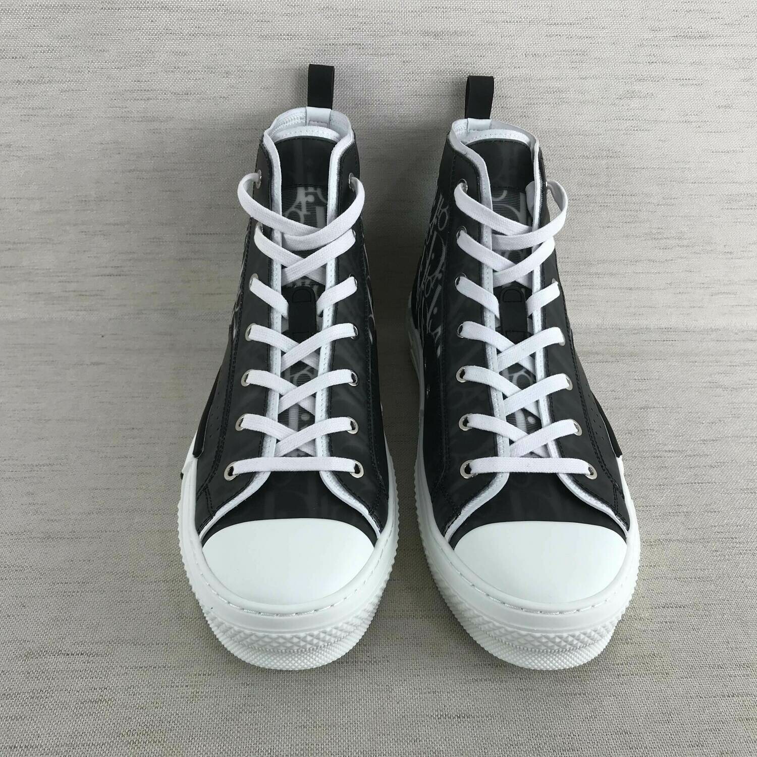 SNEAKERS ALTE CHRISTIAN DIOR B23 OBLIQUE LOGO NERO