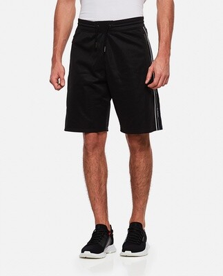 SHORTS GIVENCHY IN JERSEY NERO CON BANDA LATERALE