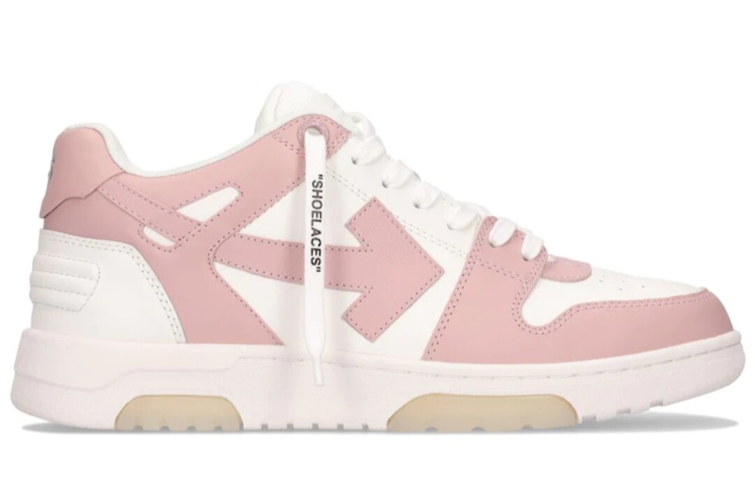SNEAKERS OFF-WHITE OUT OF OFFICE IN PELLE BIANCA E ROSA