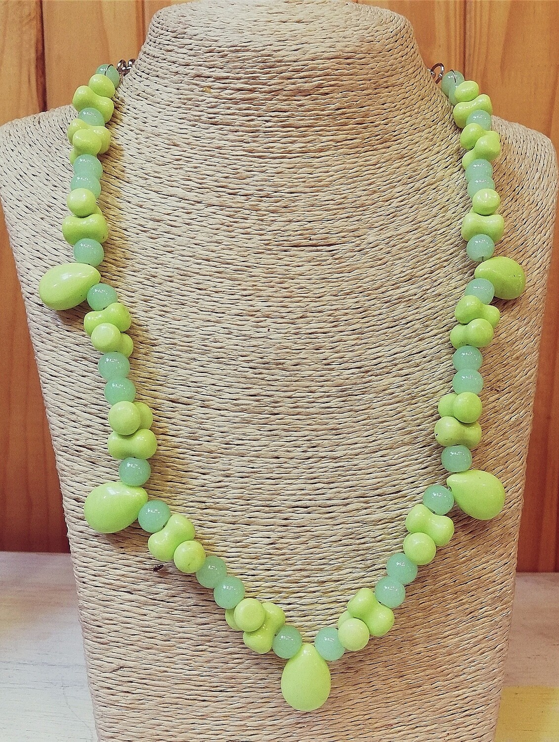 Lime Green Turquoise Necklace