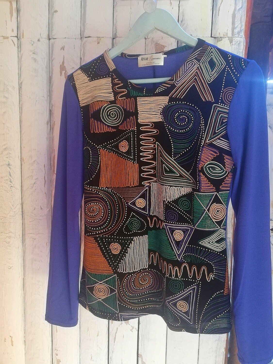 Colourful and Fun Long Sleeve Blouse