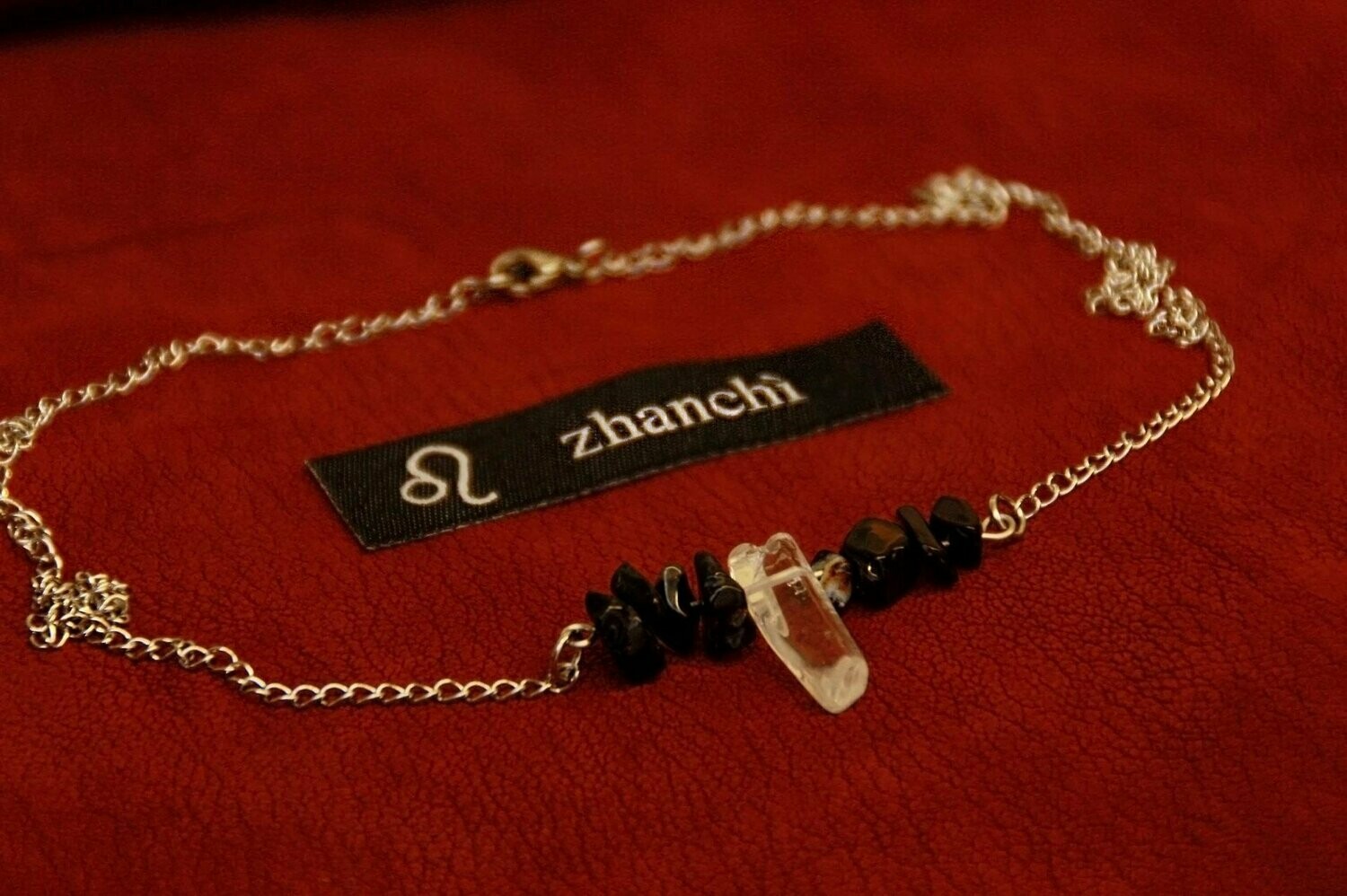 Kette schwarzer Achat