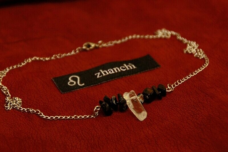 Kette schwarzer Achat