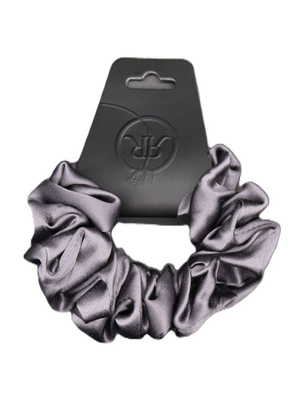 100% Mulberry Silk Scrunchies (Grey) | 3 size options