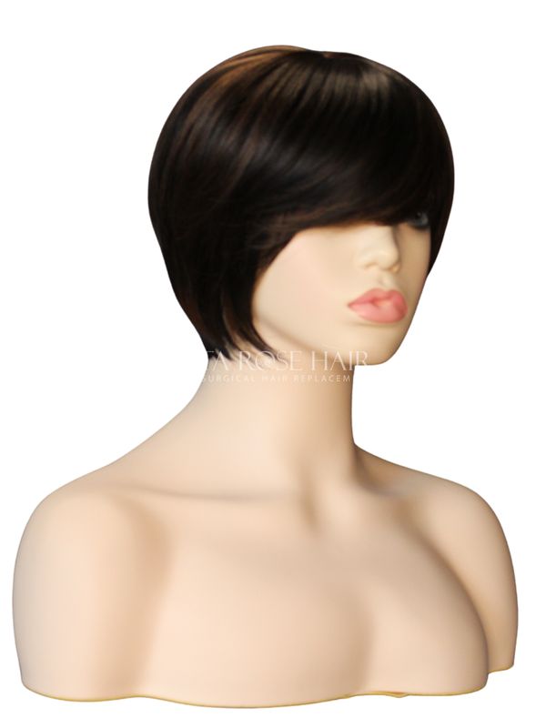 Chic Short Brown Cropped Bob