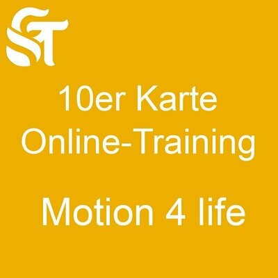 10er Karte Onlinetraining Motion 4 life