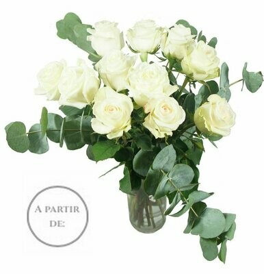 Roses Blanches 50 cm