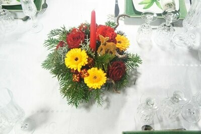 Centre de table rond - Le renne Centre de table rond - Le renne