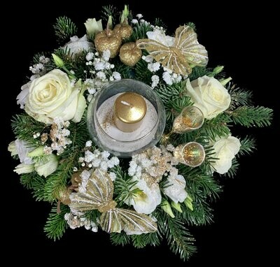 Centre de table avec photophore - Le Bonheur Centre de table avec photophore - Le Bonheur