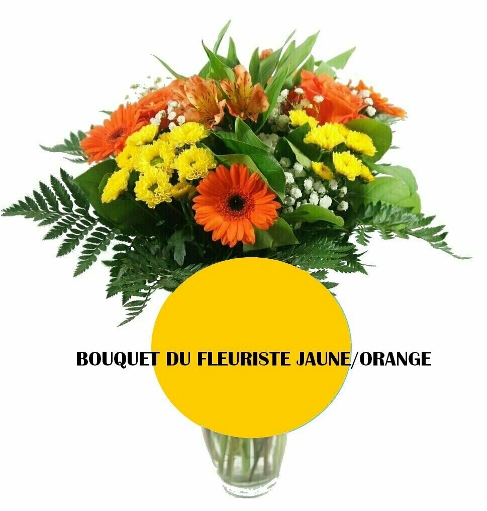Le Bouquet Surprise du Fleuriste Jaune/Orange
