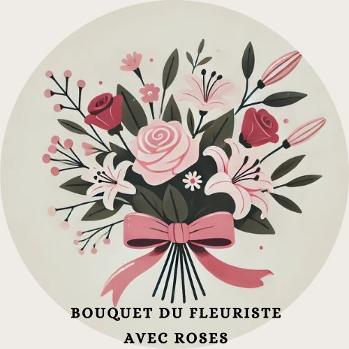 LE BOUQUET DU FLEURISTE AVEC ROSES