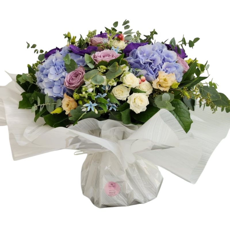 Bouquet bulle - Blue Lagoon