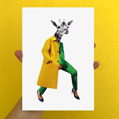 urban giraffe | print | A5