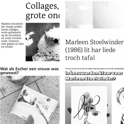 in de media
