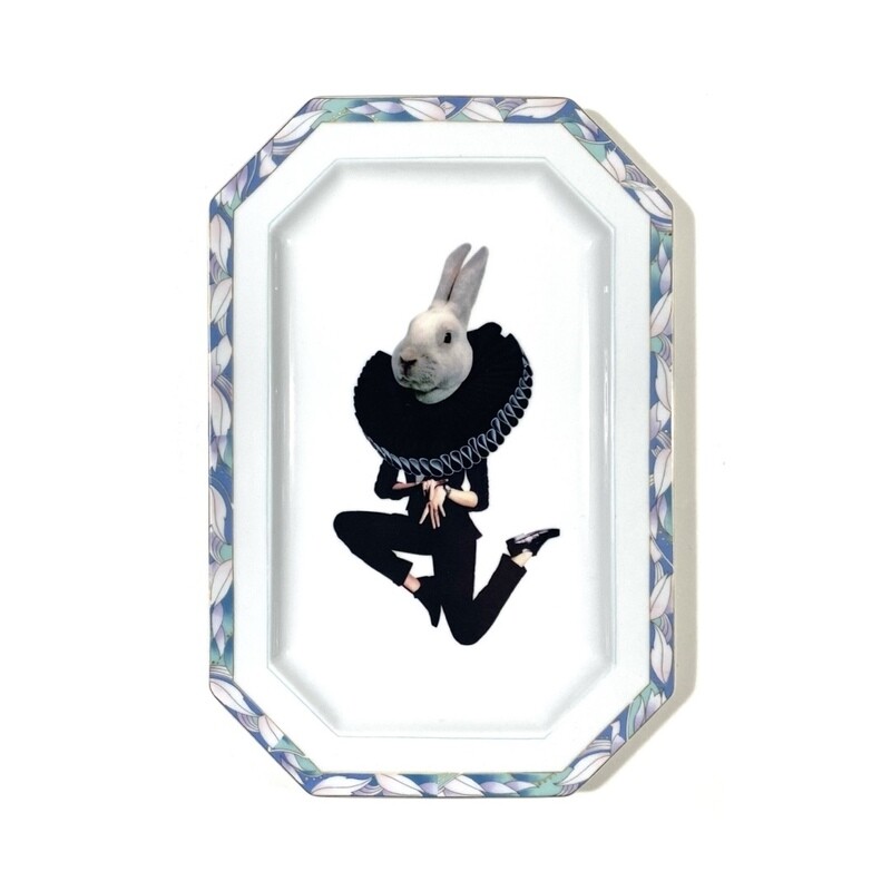 White rabbit - I&#39;m late | wandbord