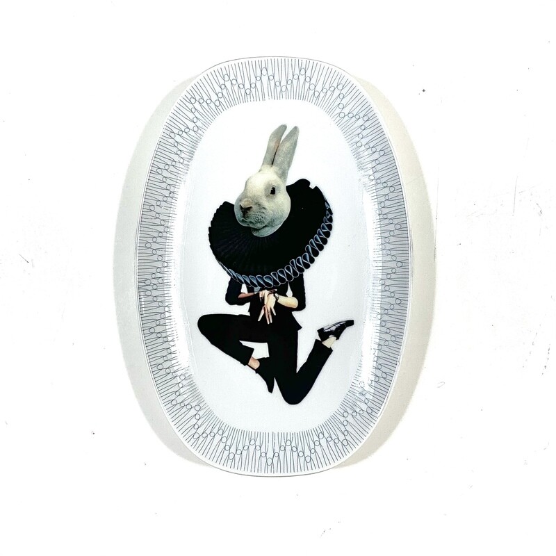 White rabbit - I&#39;m late | wandbord