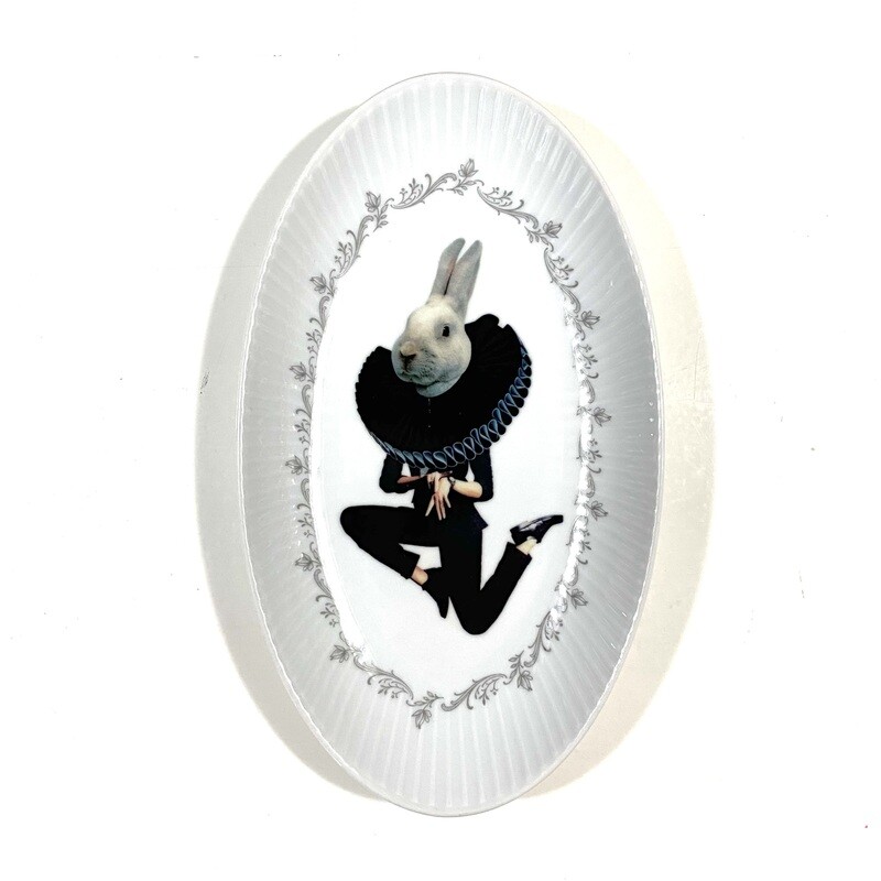 White rabbit - I&#39;m late | wandbord