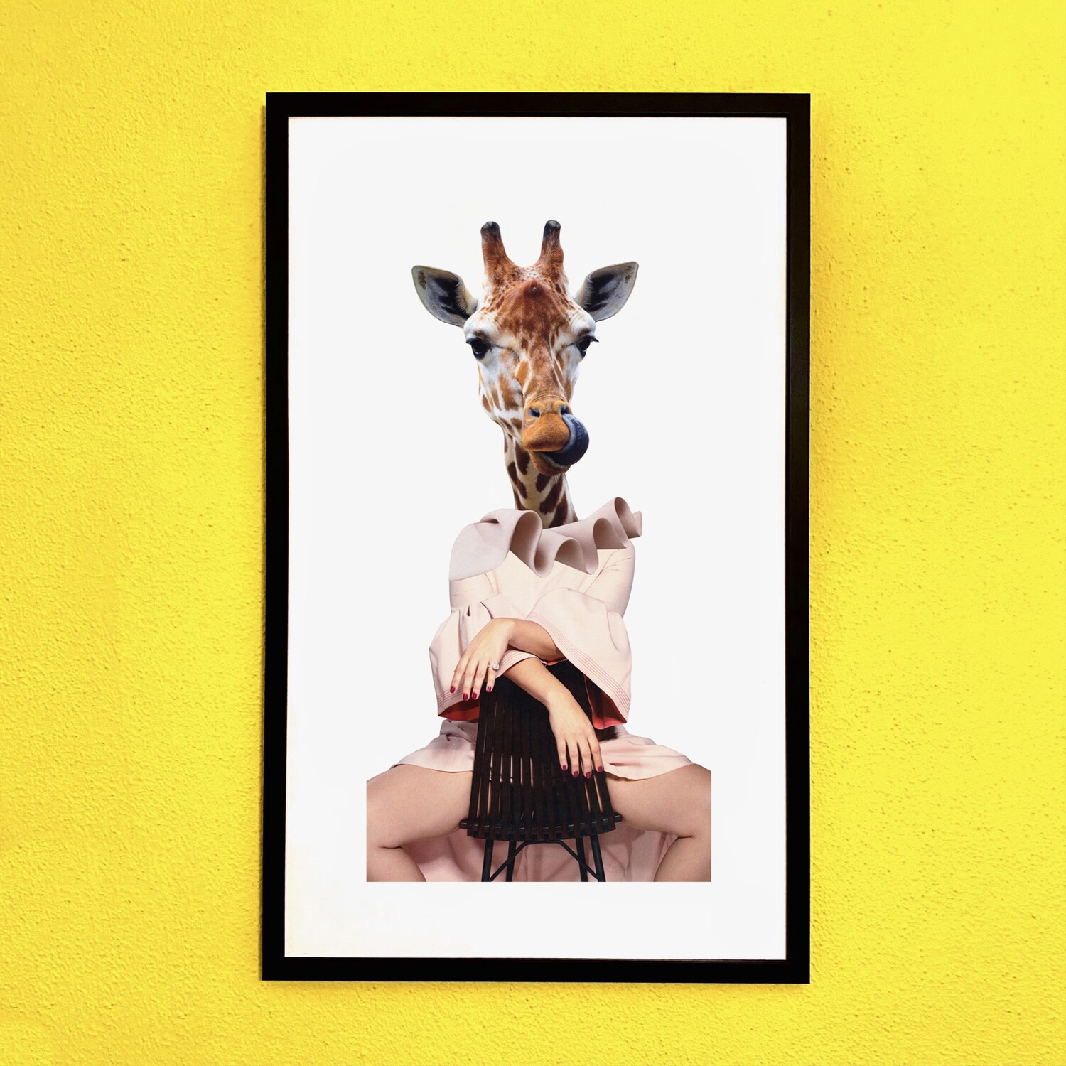 Giraffe | original handmade collage